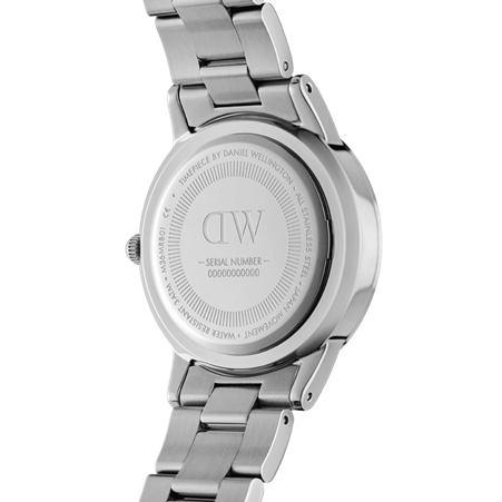 Daniel Wellington Iconic Link 40mm Steel White Dial Watch, Code: DW00100341