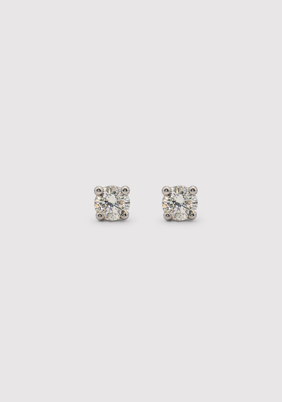 9ct White Gold 0.40ct Diamond Stud Earrings