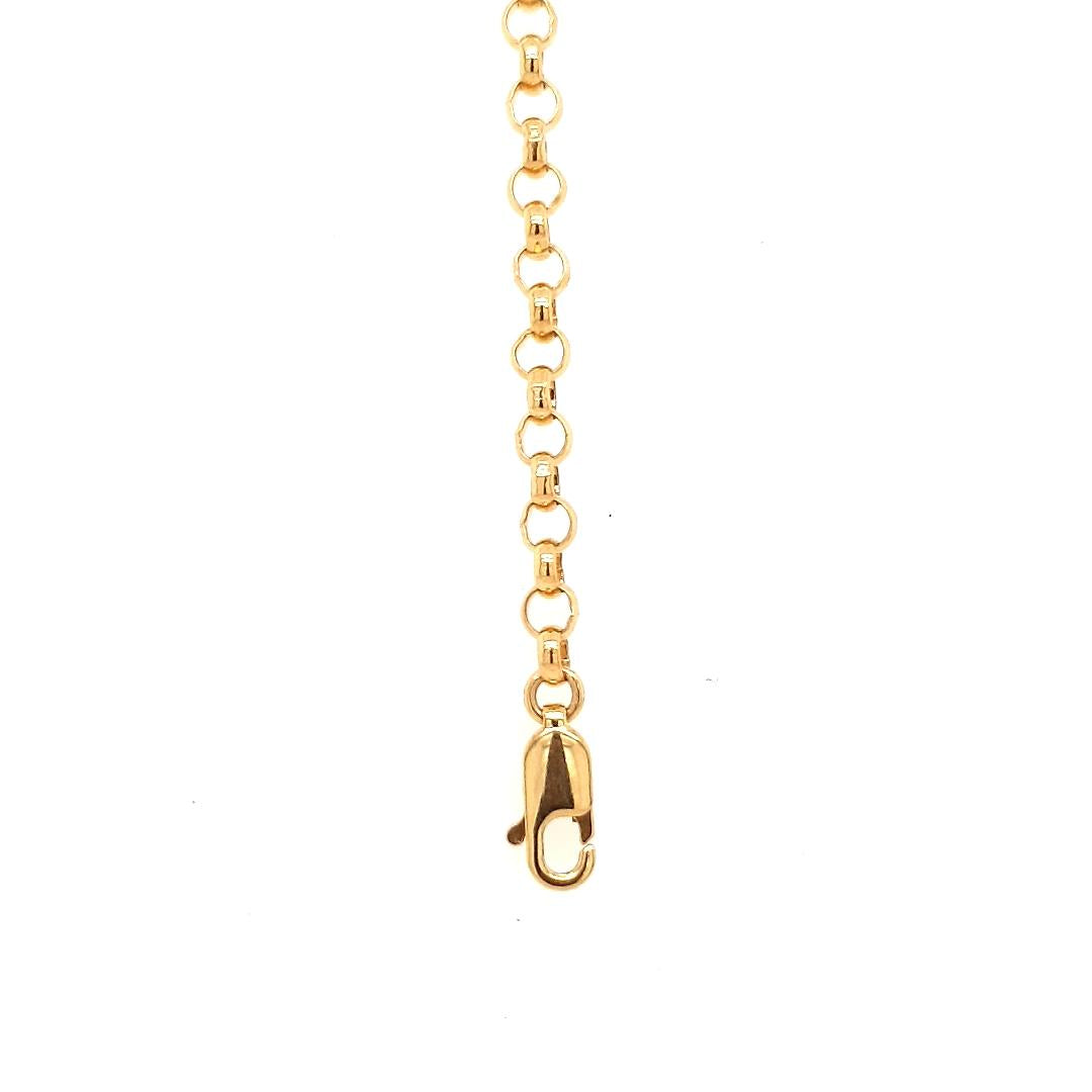 9ct Yellow Gold B2 Round Belcher Bracelet