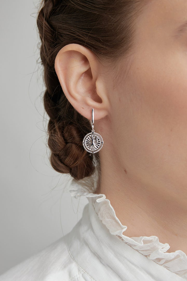 Karen Walker Sterling Silver Voyager Earrings