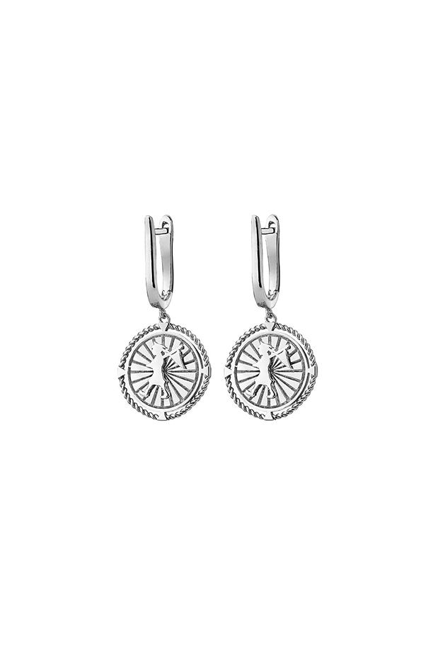 Karen Walker Sterling Silver Voyager Earrings