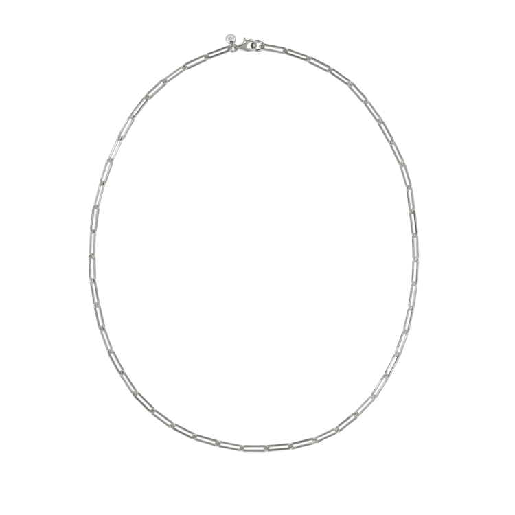 Meadowlark Sterling Silver Light Paperclip Necklace