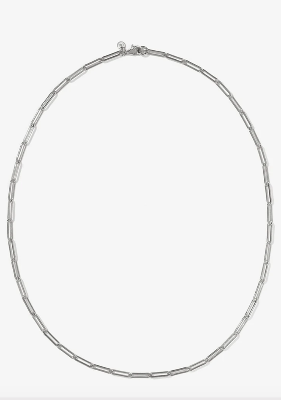 Meadowlark Sterling Silver Light Paperclip Necklace