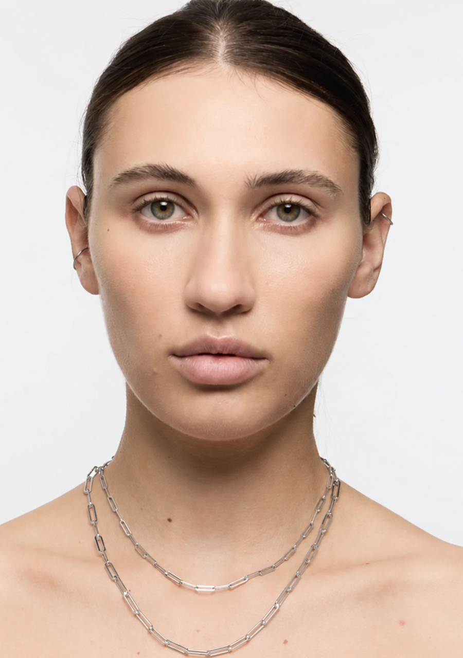 Meadowlark Sterling Silver Light Paperclip Necklace