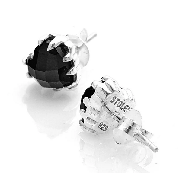 Stolen Girlfriends Club Onyx Love Claw Stud Earrings