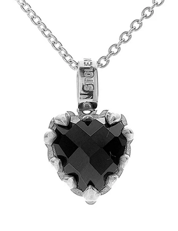 Stolen Girlfriends Sterling Silver Onyx Love Claw Necklace