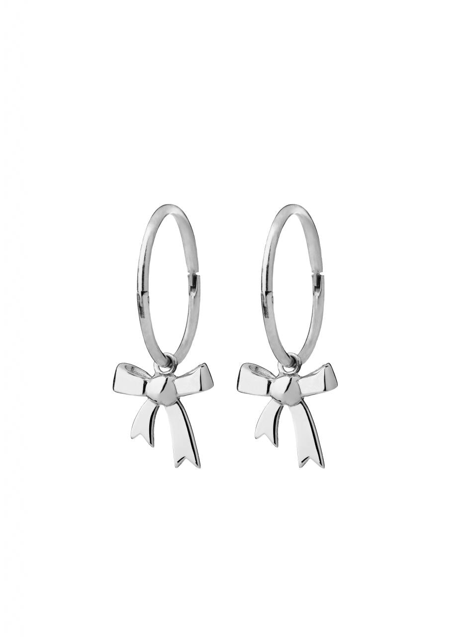 Karen Walker Sterling Silver Bow Sleeper Earrings
