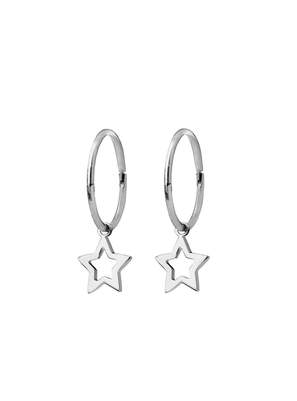 Karen Walker Sterling Silver Star Sleeper Earrings