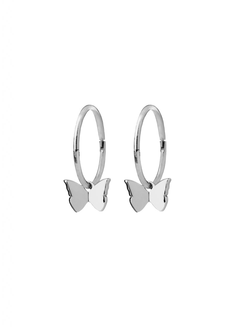 Karen Walker Sterling Silver Butterfly Sleeper Earrings