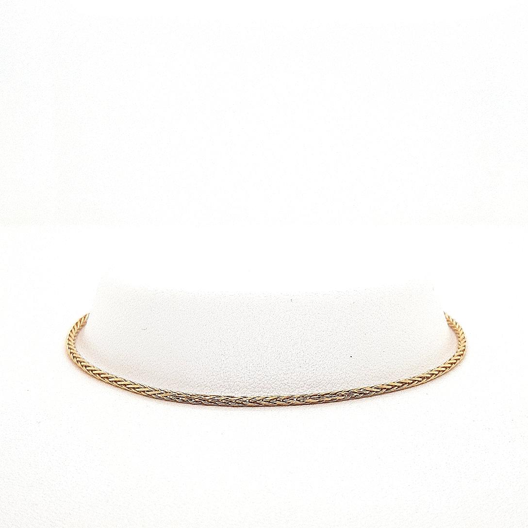 9ct Yellow Gold 1.5mm Foxtail Bracelet