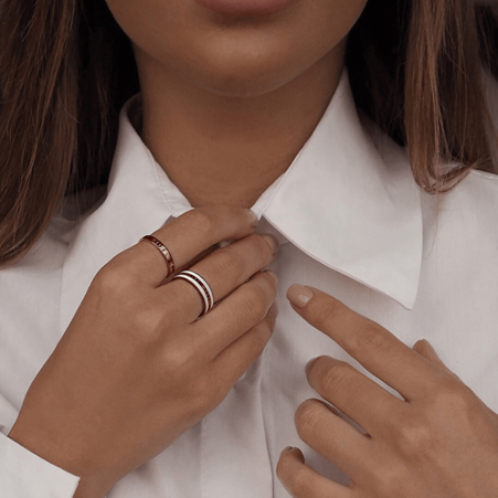 Daniel Wellington Classic Rose Gold Plated Ring
