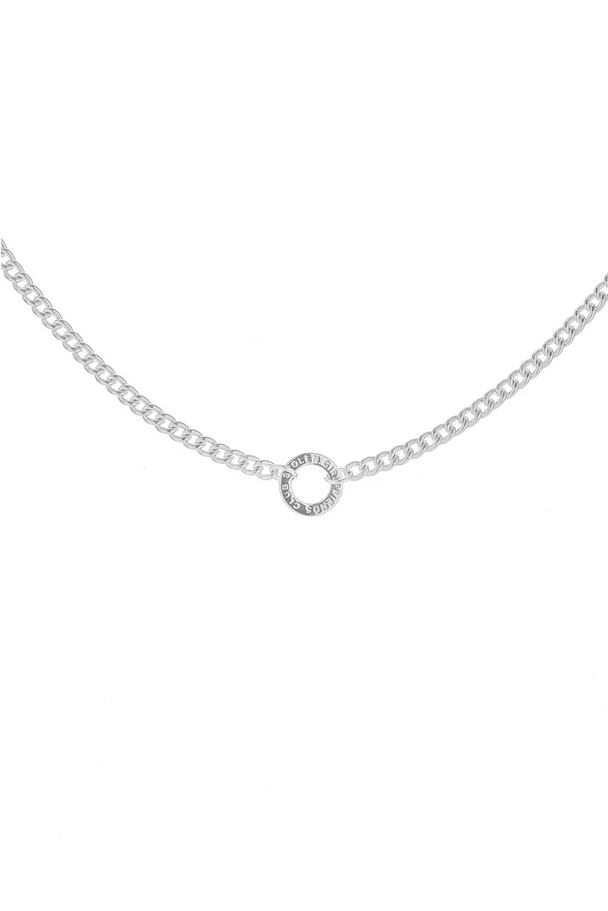 Stolen Girlfriends Club Sterling Silver Halo Curb Necklace 40cm + 2cm + 3cm Extender