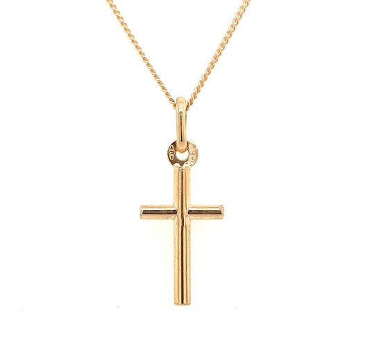 9ct Yellow Gold Cross Pendant ONLY