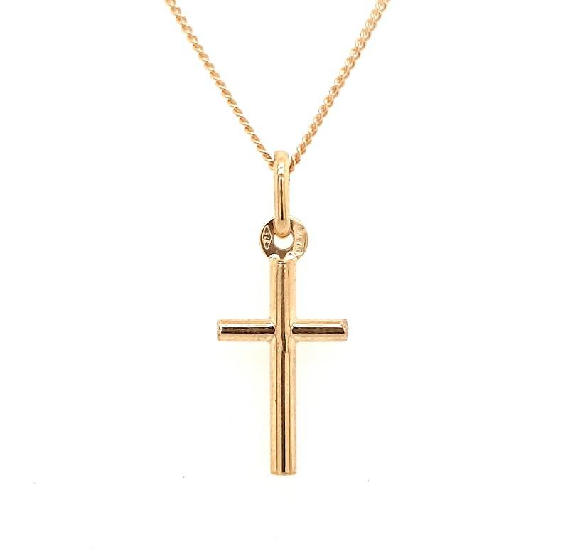 9ct Yellow Gold Cross Pendant