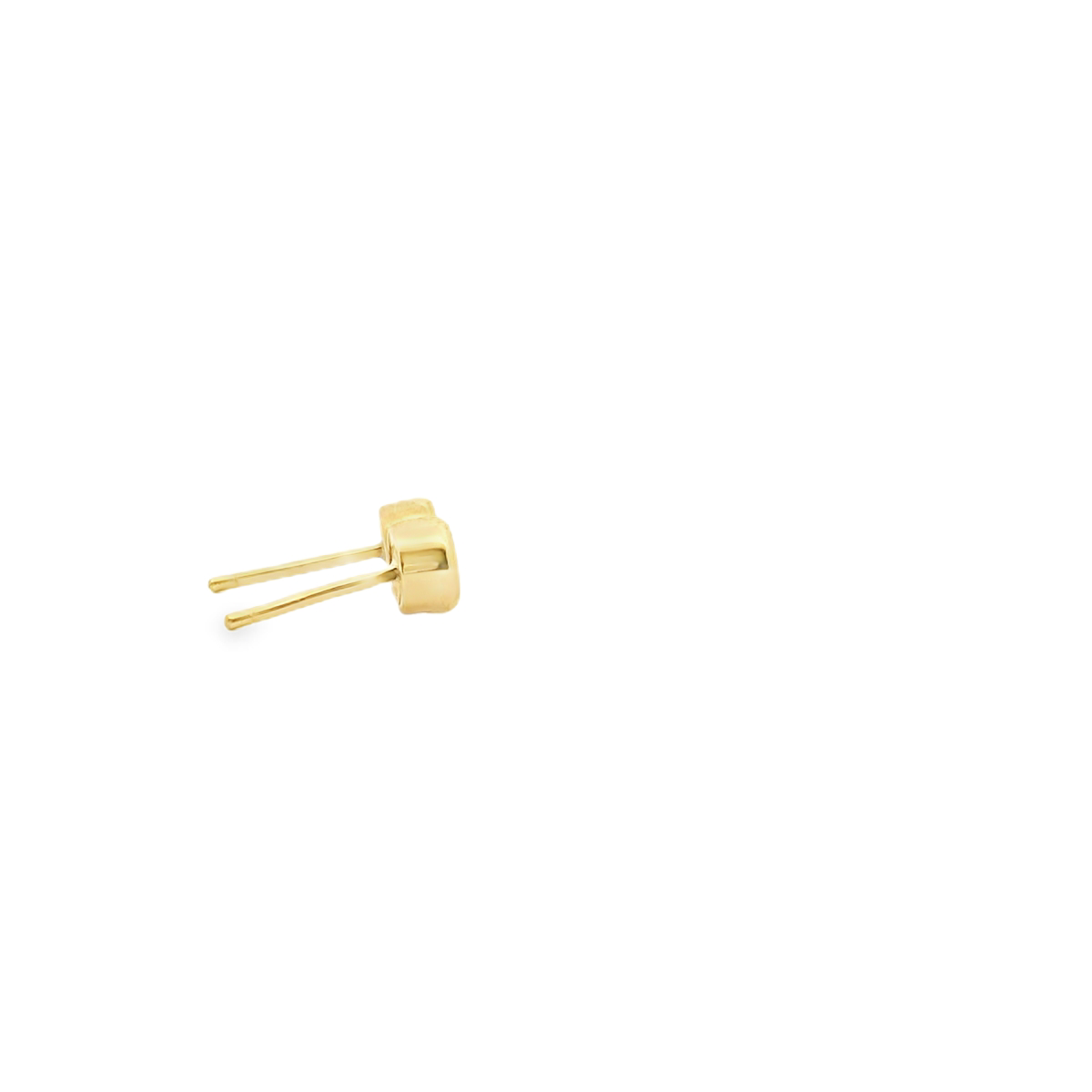 Sapphire 9k Yellow Gold Bezel Set Stud Earrings