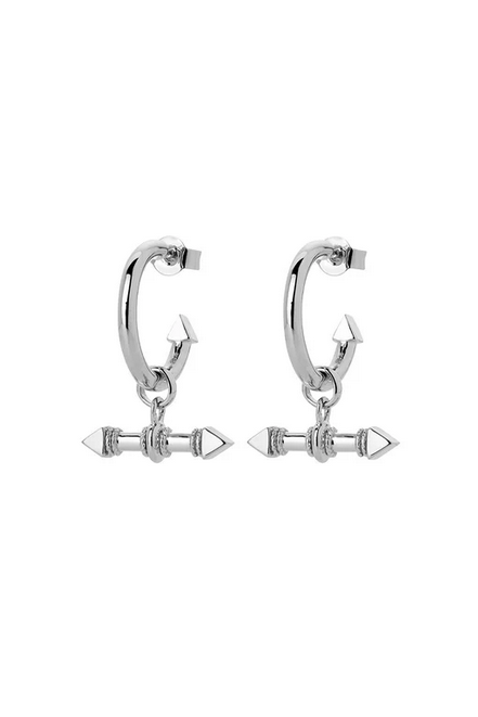 Karen Walker Sterling Silver Arrow Fob Earrings
