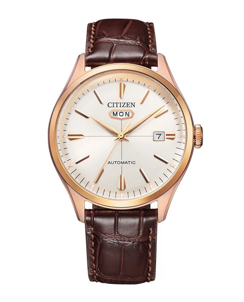 Citizen Stainless Steel Rose Gold Plated Water Resistant 50m Automatic Watch Code: NH839305A