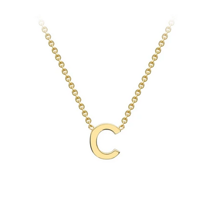9ct Yellow Gold Initial 'C' Necklace