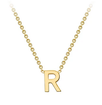 9ct Yellow Gold Initial 'R' Necklace