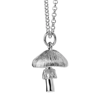 Karen Walker Sterling Silver Mushroom Necklace