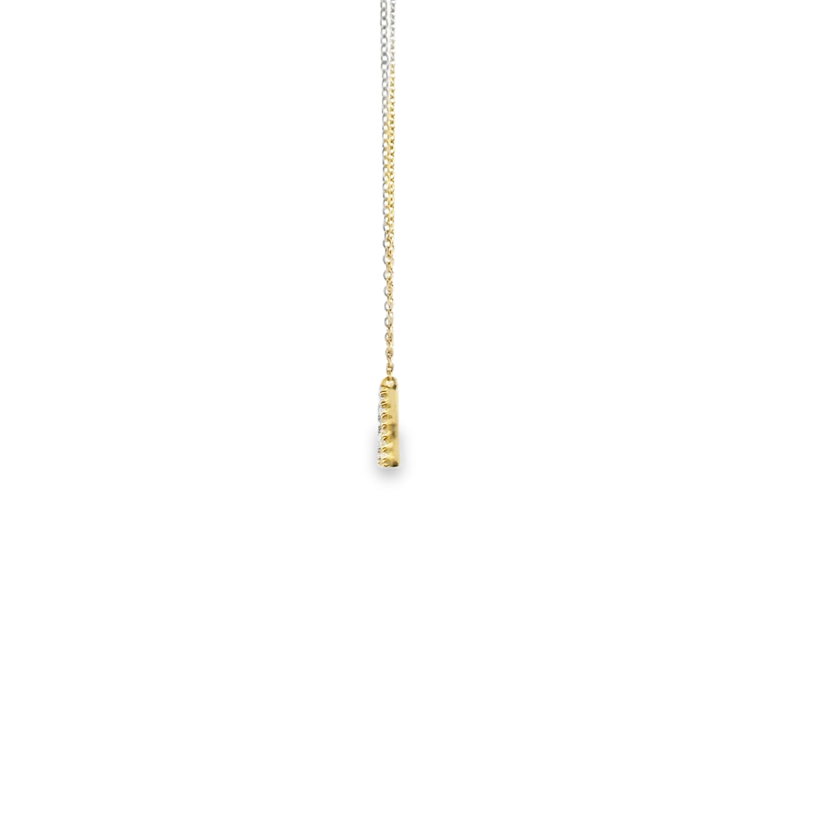 Diamond Initial 'A' 0.06ct Pendant 9ct Yellow Gold Necklace
