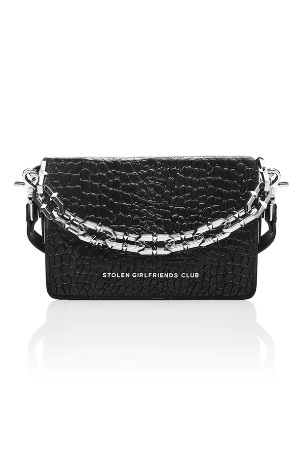 Stolen Girlfriends Club Jet Black Little Trouble Bag