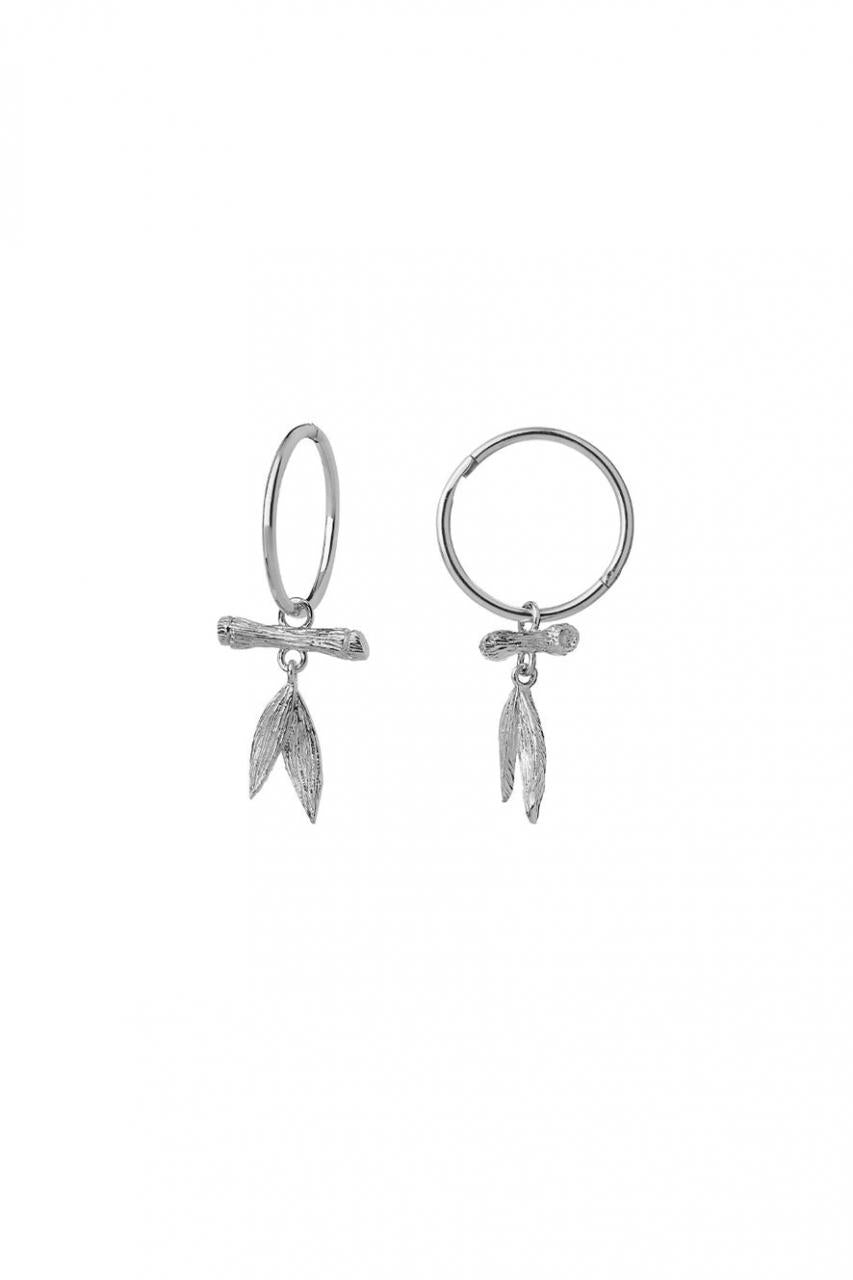 Karen Walker Sterling Silver Bamboo Sleeper Earrings