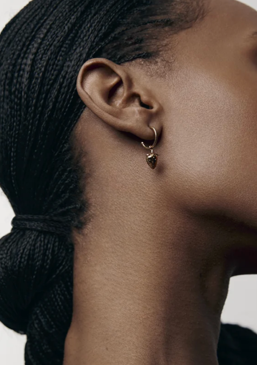 Meadowlark Gold Plated Strawberry Signature Hoops