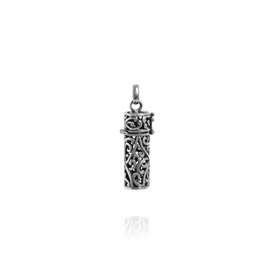 Evolve Sterling Silver Family Tree (Unconditional Love) Locket with Greenstone Pendant Necklace