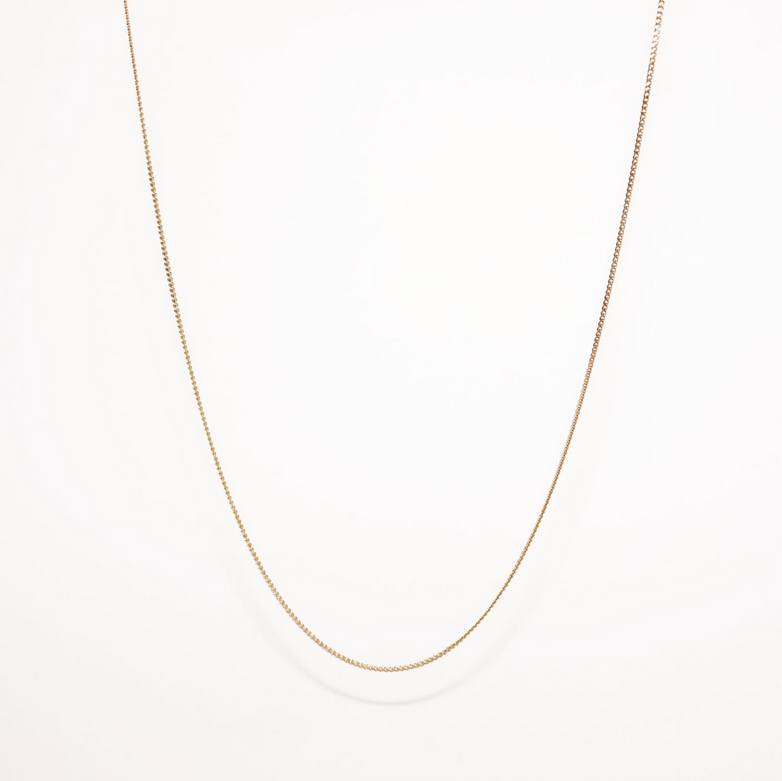 Yellow Gold Plated Diamond Cut Curb Link Chain