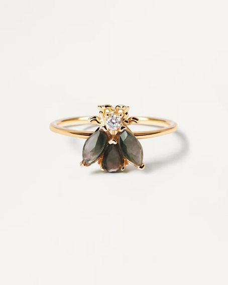 PD Paola 18ct Gold Plated Zaza Ring Size 12/L-M