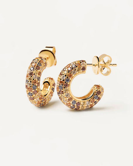 PD Paola 18ct Gold Plated Five Tiger Earrings
