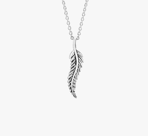 Evolve Sterling Silver Classic Forever Fern Pendant Necklace