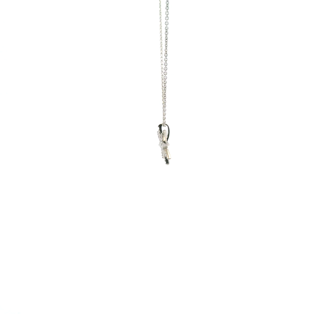 Diamond Star 0.10ct Pendant on 18ct White Gold Chain