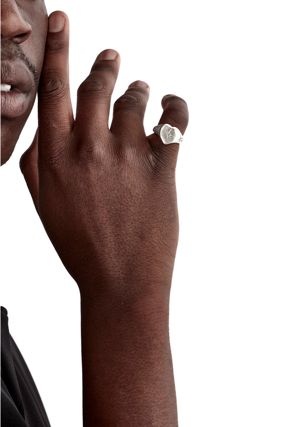 Stolen Girlfriends Club Sterling Silver London Topaz Love Star Ring