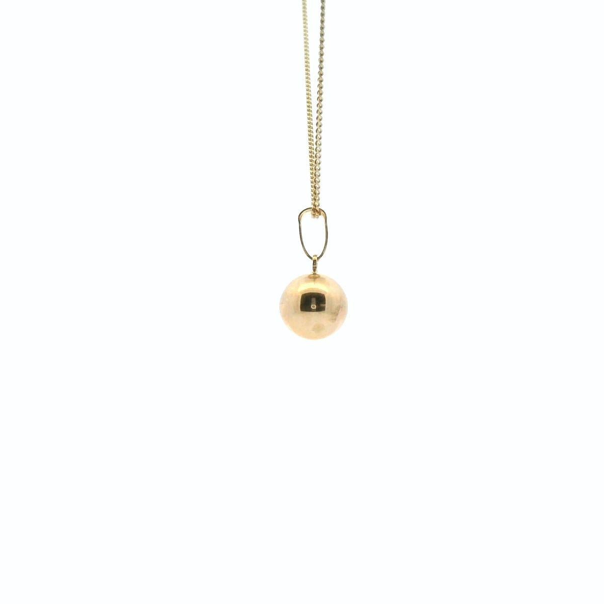 Full Ball Pendant in 9ct Yellow Gold