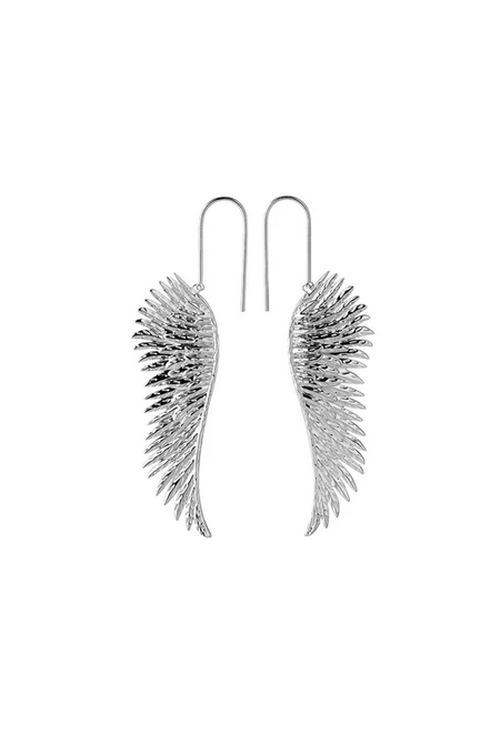 Karen Walker Sterling Silver Cupid's Wings Hook Earrings