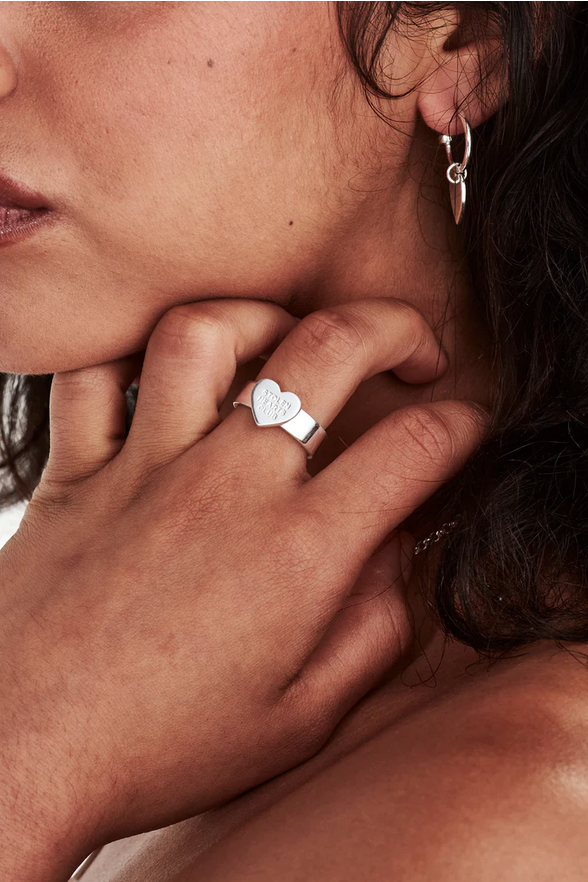 Stolen Girlfriends Club Sterling Silver Stolen Hearts Club Ring
