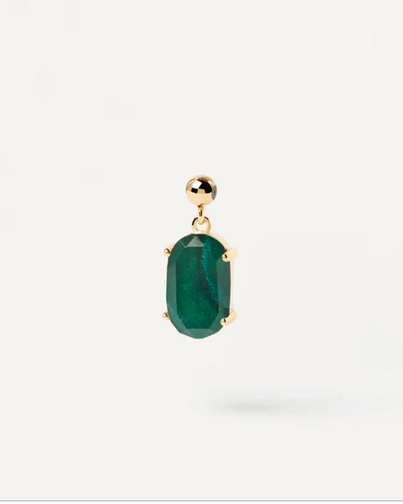 PD Paola 18ct Gold Plated Malachite Transformation Charm