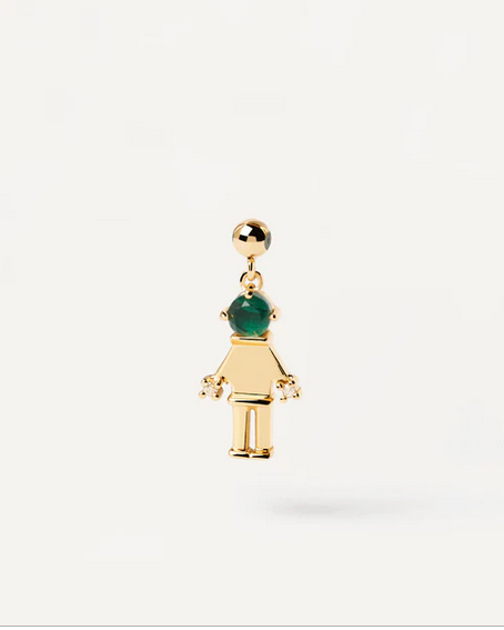 PD Paola 18ct Gold Plated Girl & Boy Charm