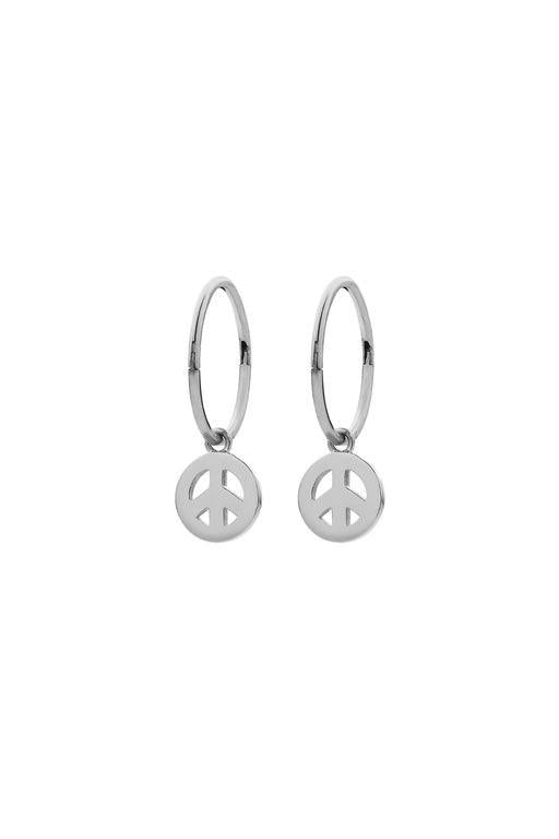 Karen Walker Sterling Silver Mini Peace Sleeper Earrings