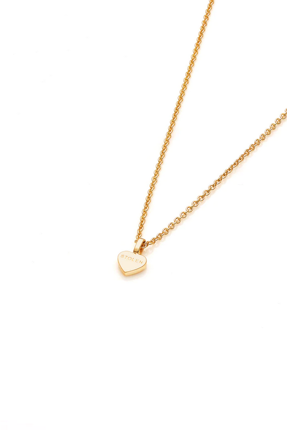 Stolen Girlfriends Club 18ct Yellow Gold Plated Stolen Heart Necklace