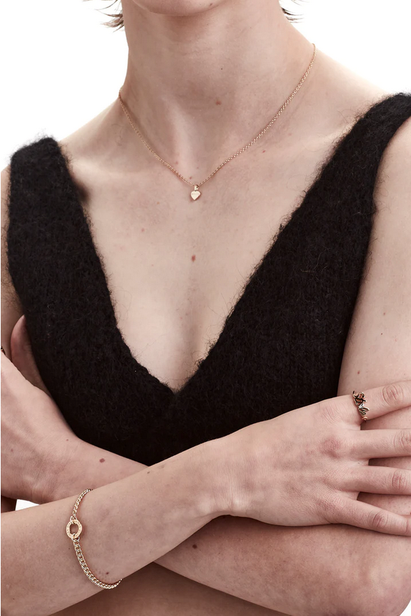 Stolen Girlfriends Club 18ct Yellow Gold Plated Stolen Heart Necklace