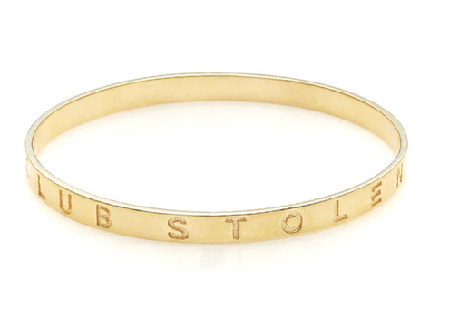Stolen Girlfriends Club 18ct Yellow Gold Plated Stolen Bangle
