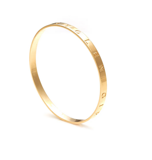 Stolen Girlfriends Club 18ct Yellow Gold Plated Stolen Bangle