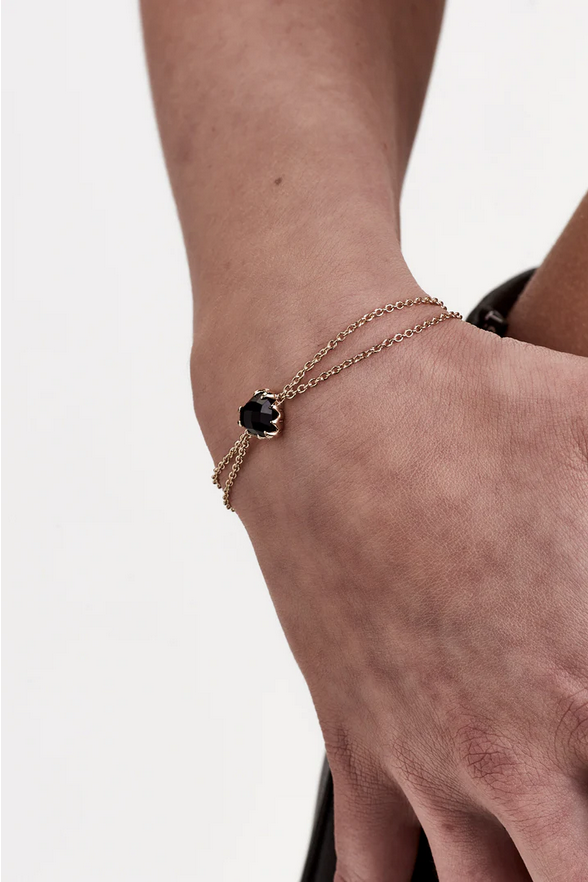 Stolen Girlfriends Club 18ct Yellow Gold Plated Love Claw Bracelet