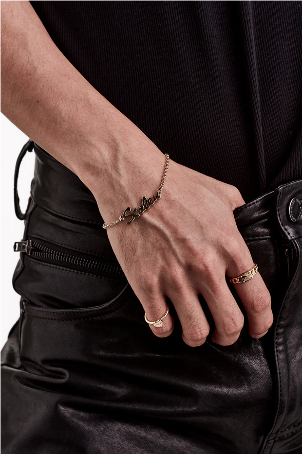 Stolen Girlfriends Club 18ct Yellow Gold Plated Stolen Script Bracelet