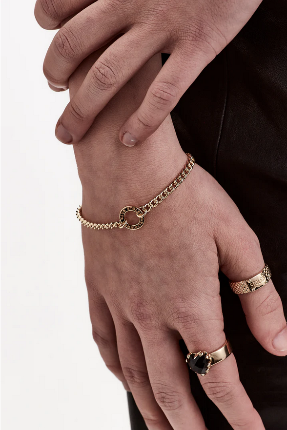 Stolen Girlfriends Club 18ct Yellow Gold Plated Halo Bracelet