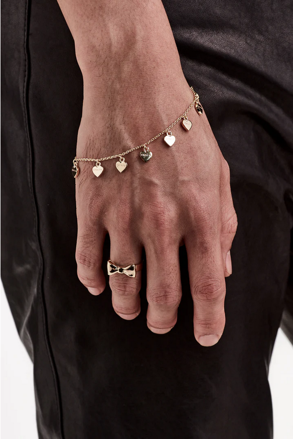 Stolen Girlfriends Club 18ct Yellow Gold Plated Stolen Heart Bracelet