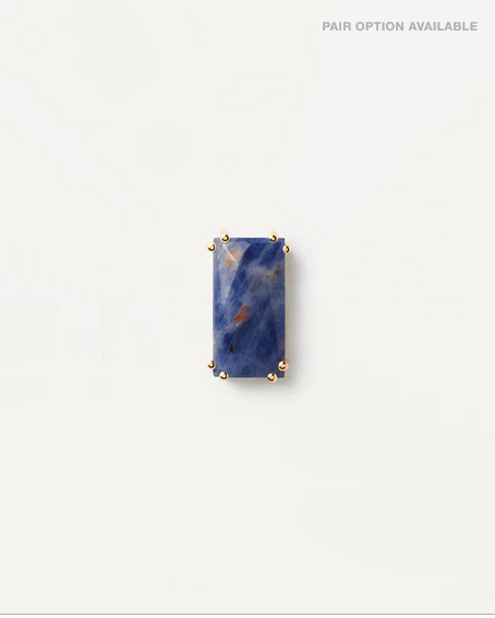 PD Paola 18ct Yellow Gold Plated Maiko Sodalite Earrings